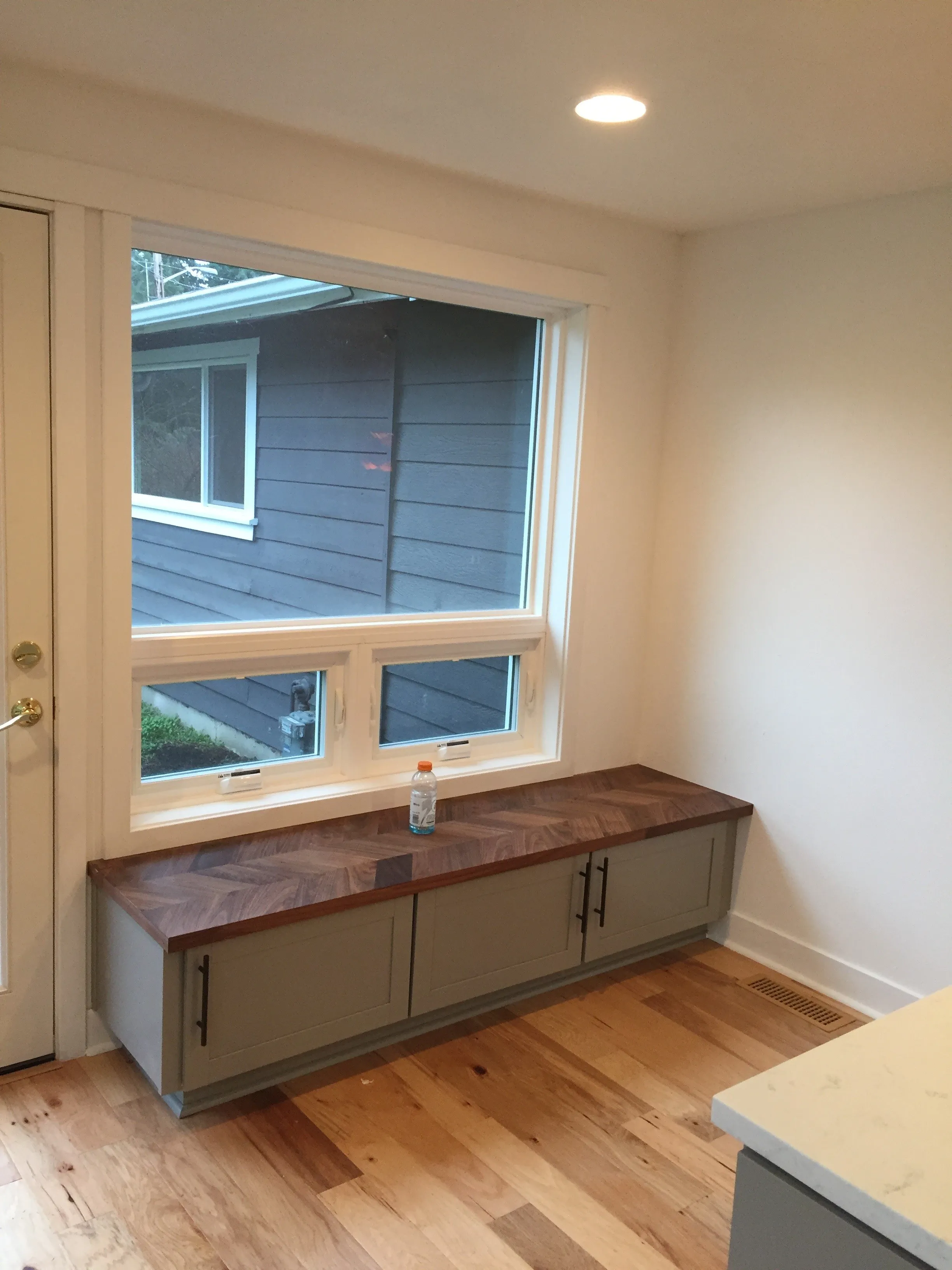 Kirkland addition sitting area with layered texture.