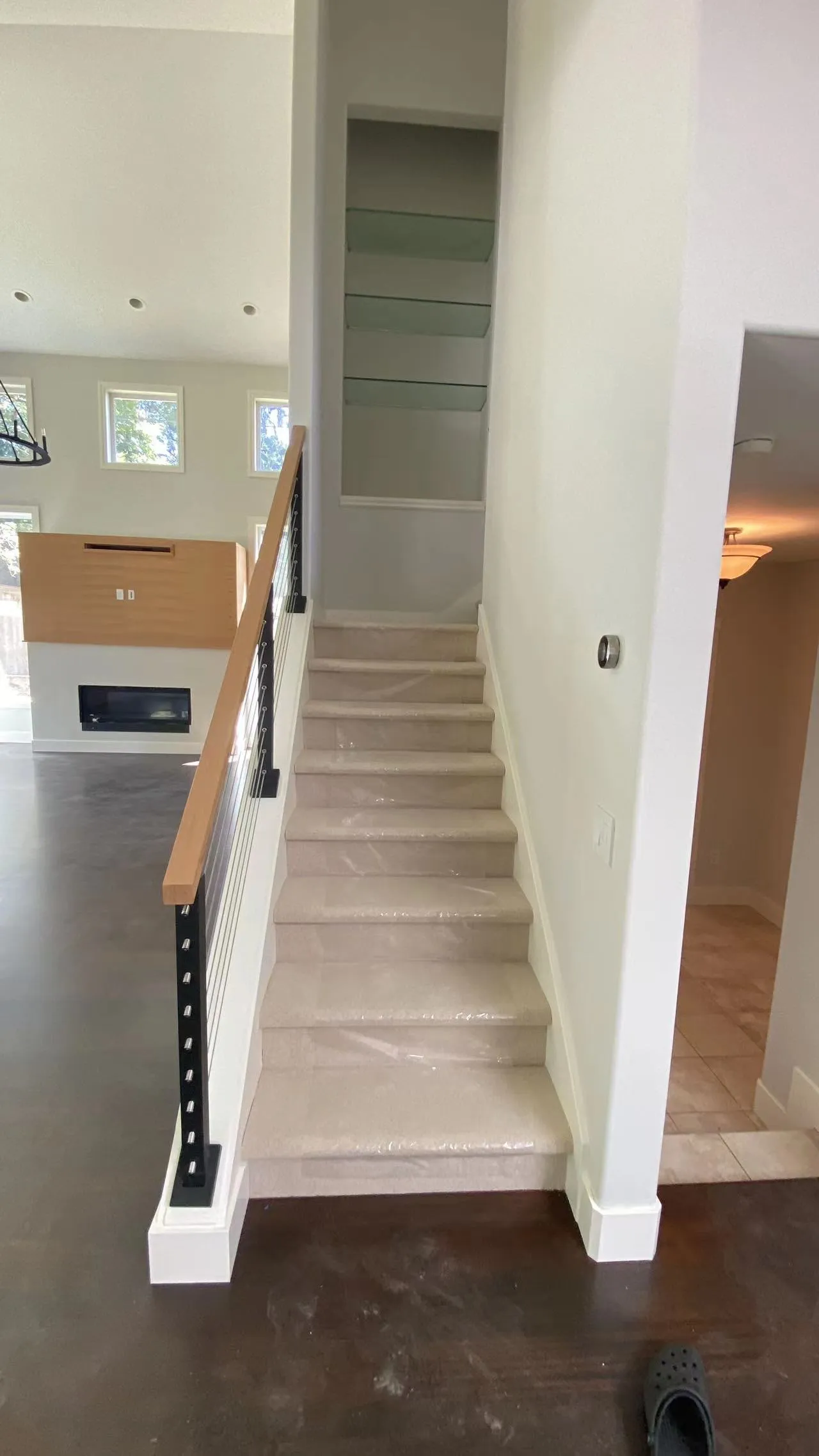Mercer Island remodel staircase and wall detailing.
